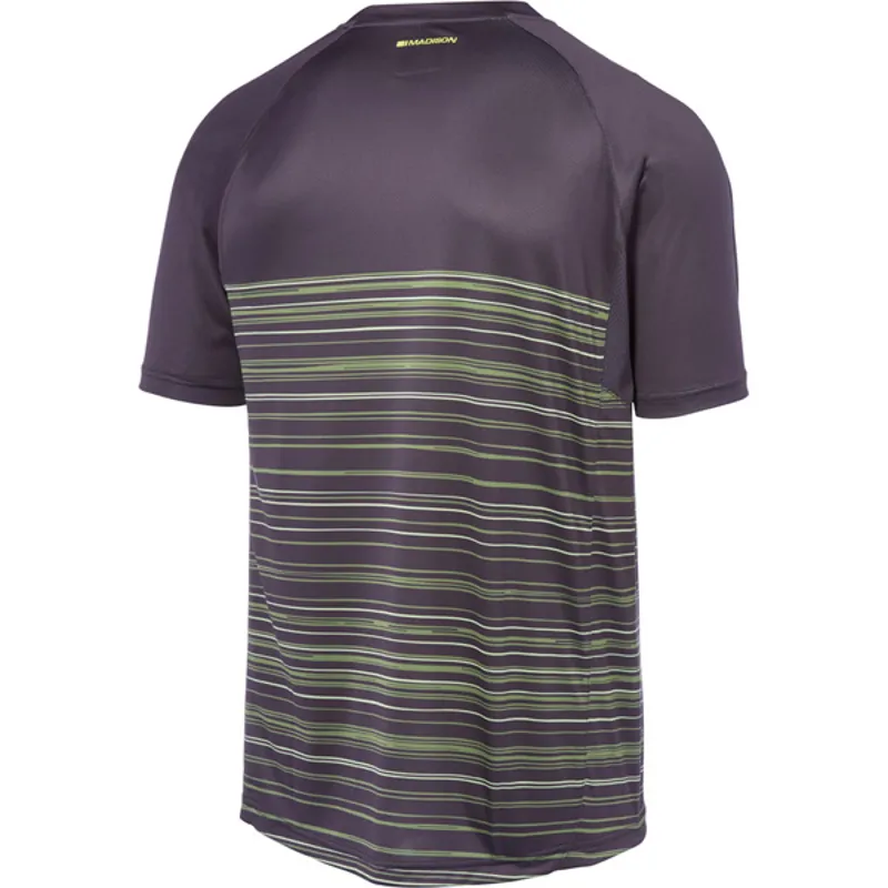 Madison Roam Short Sleeve Jersey - Black/Mint Green-1