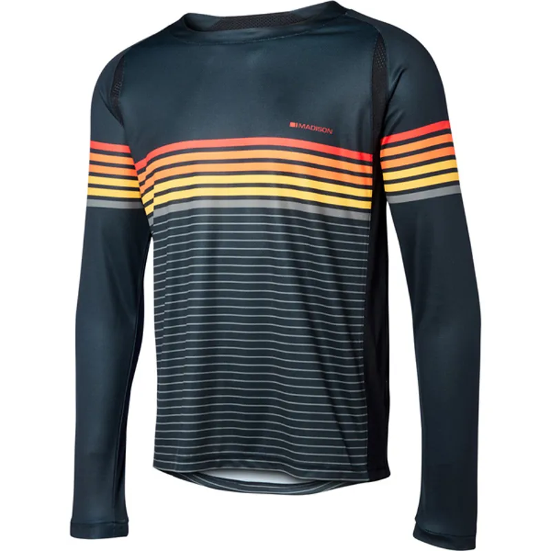 Madison Alpine Long Sleeve Jersey - Black/Dark Shadow