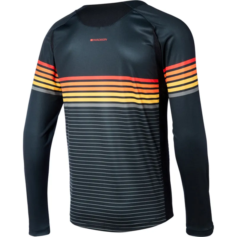 Madison Alpine Long Sleeve Jersey - Black/Dark Shadow-1