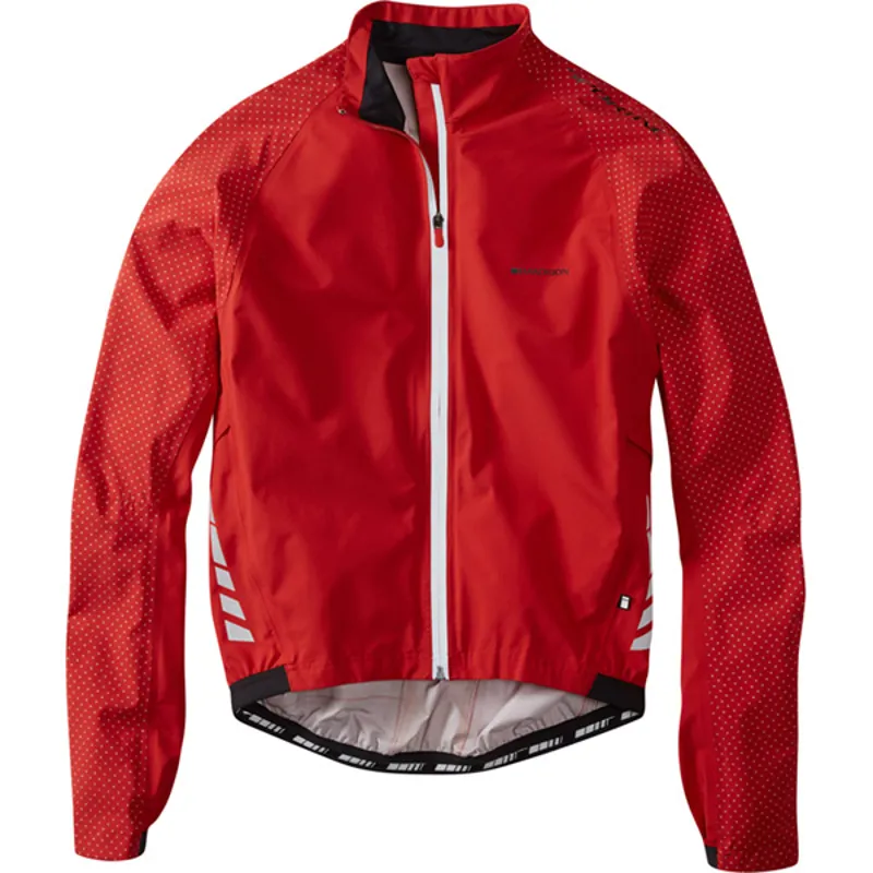 Madison Sportive Hi-Viz Waterproof Jacket - Flame Red Reflective
