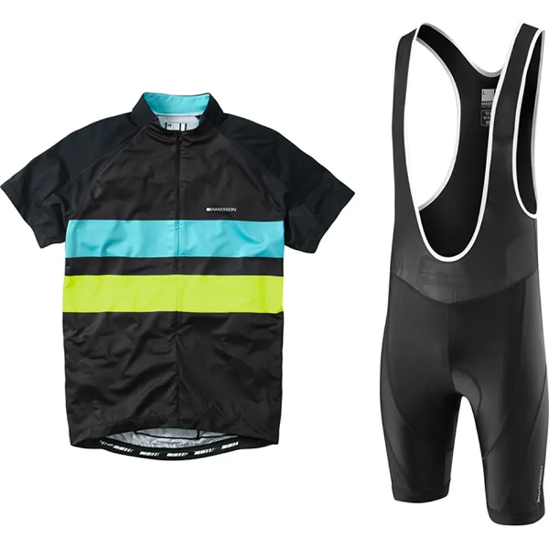 Madison Sportive Starter Pack Mens - Jersey + Bib Shorts - Black/Blue