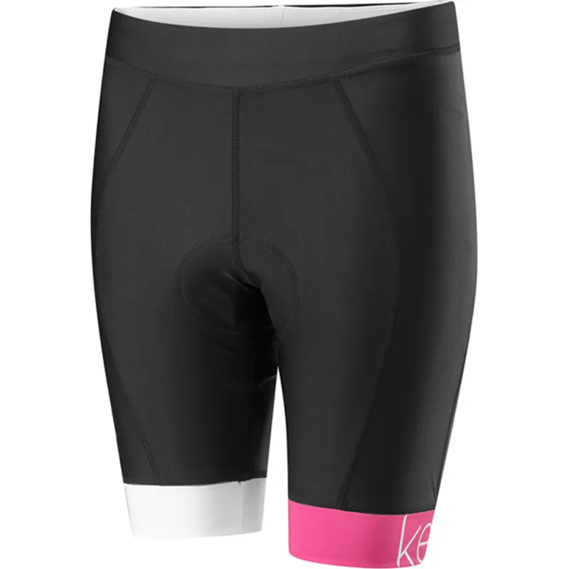Madison Keirin Womens Shorts - Black/Very Berry