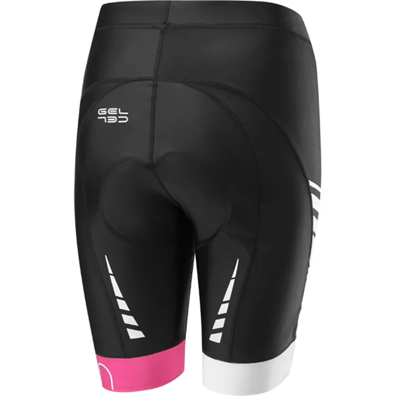 Madison Keirin Womens Shorts - Black/Very Berry-1