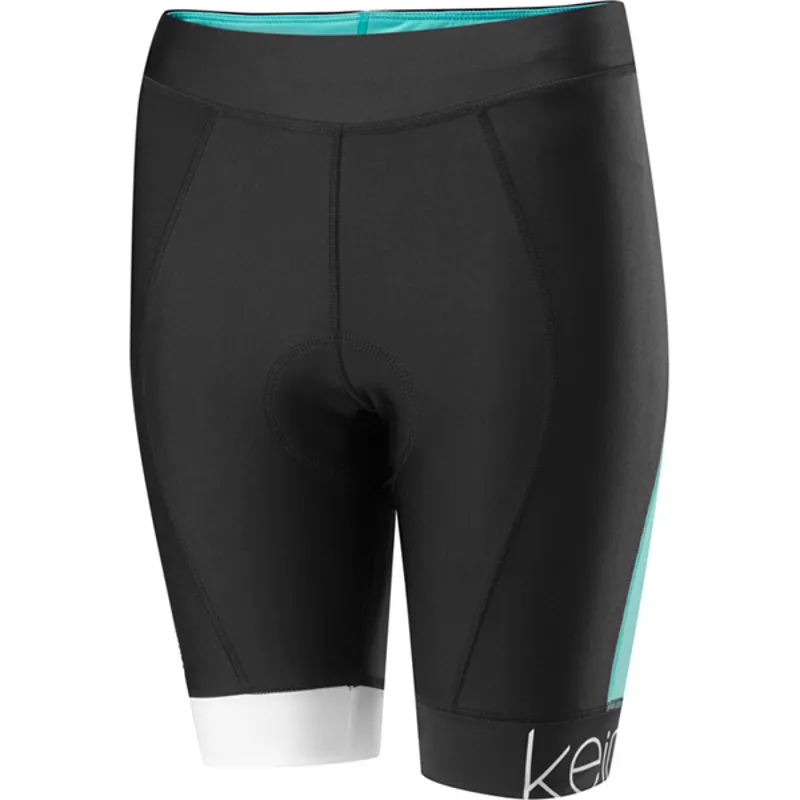 Madison Keirin Womens Shorts - Black/Cockatoo Blue