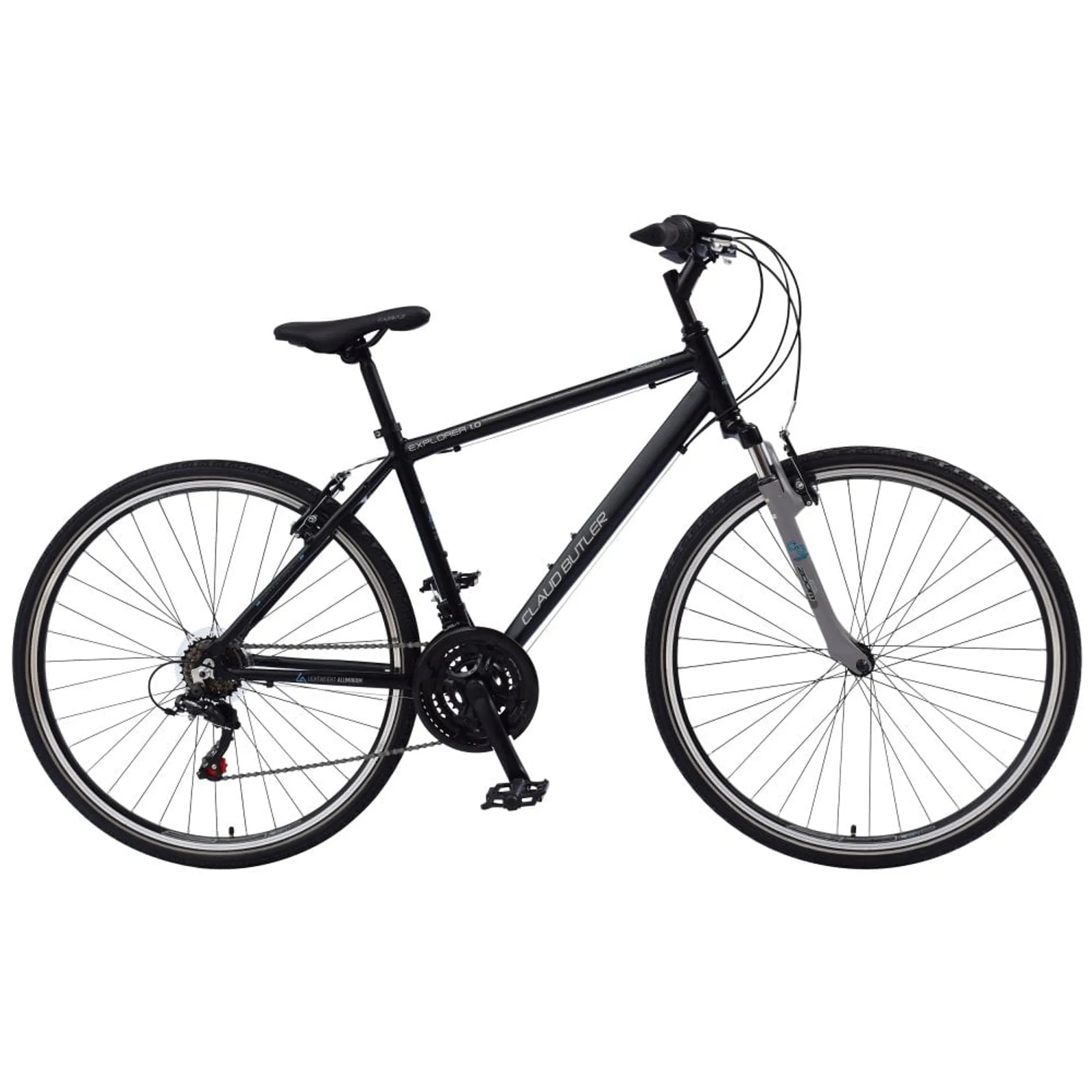 Claud Butler Explorer Hybrid Bike Black1
