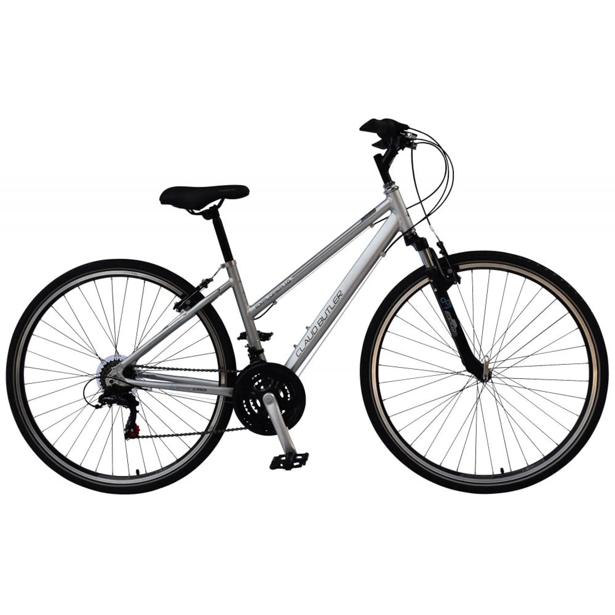 Claud Butler Explorer Low Step Women's Hybrid Bike Silver
