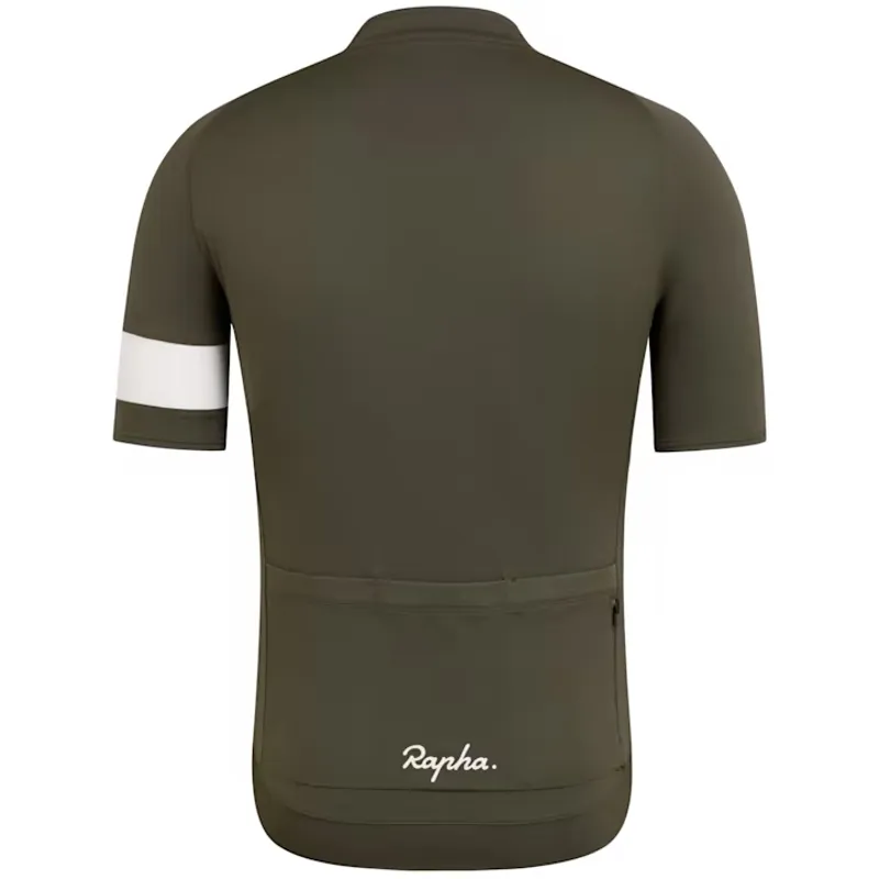 Rapha Core Men's Short Sleeve Jersey - Dark Green-1