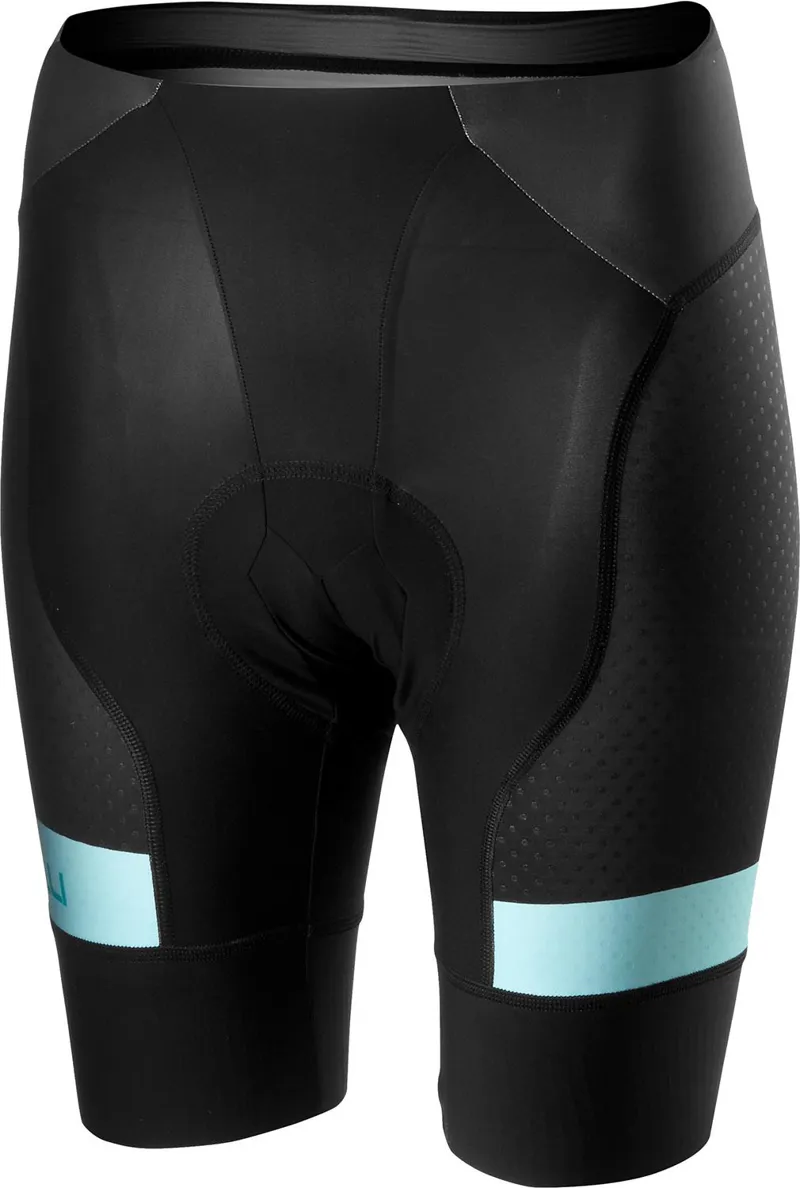 Castelli Free Aero Race 4 Womens Lycra Short Team - Black/Aruba Blue