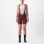 Castelli Prima Women's Bib Shorts - Deep Bordeaux/Persian Red