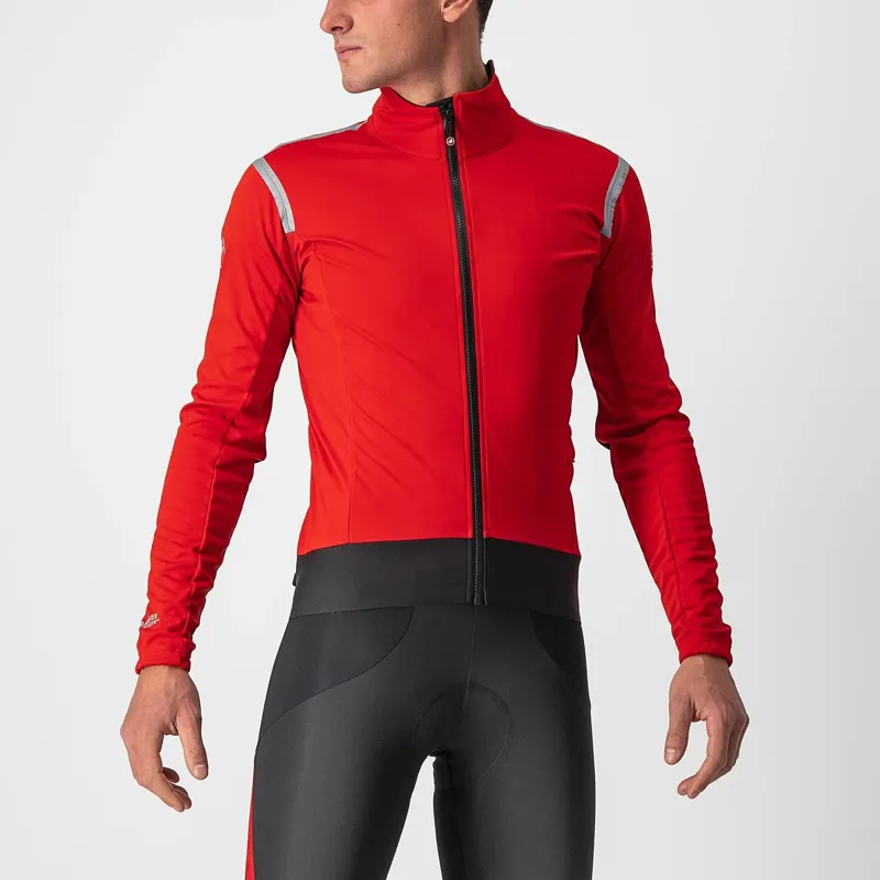 Castelli Alpha RoS 2 Light Men's Jacket - Red/Silver Reflex