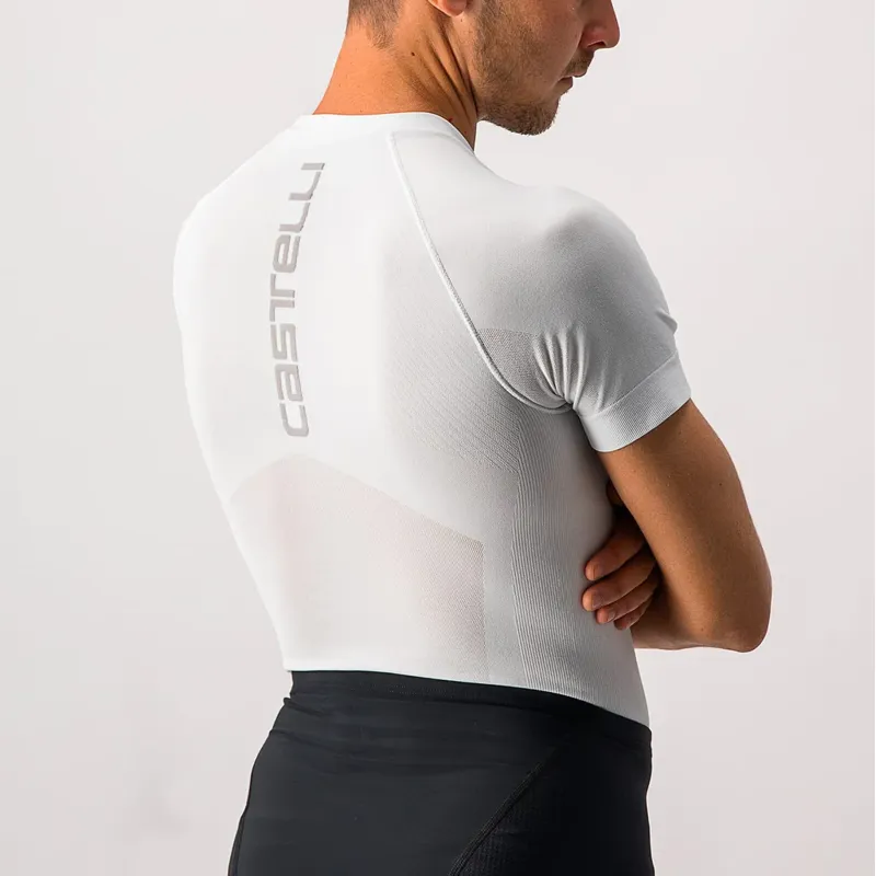 Castelli Core Seamless Men's Short Sleeve Base Layer - White -2