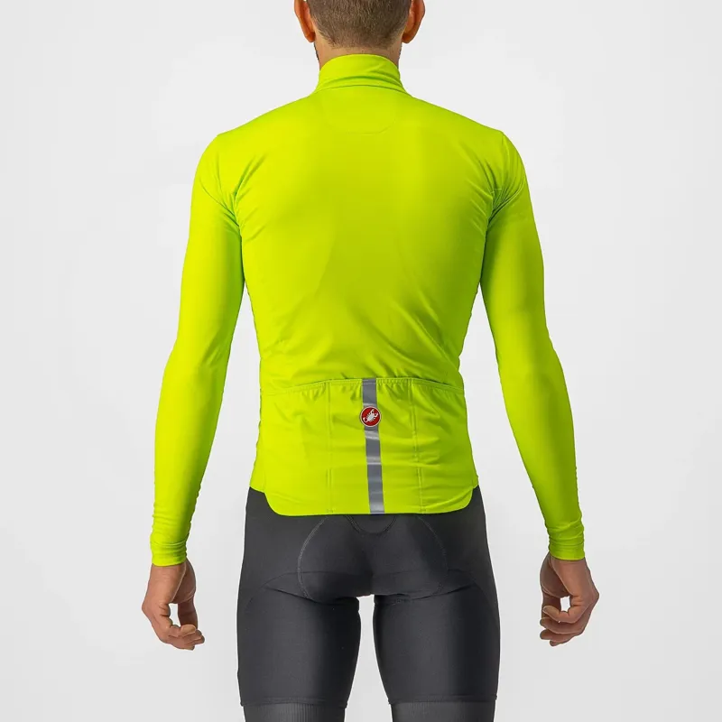 Castelli Pro Thermal Mid Men's Long Sleeve Jersey - Electric Lime-1