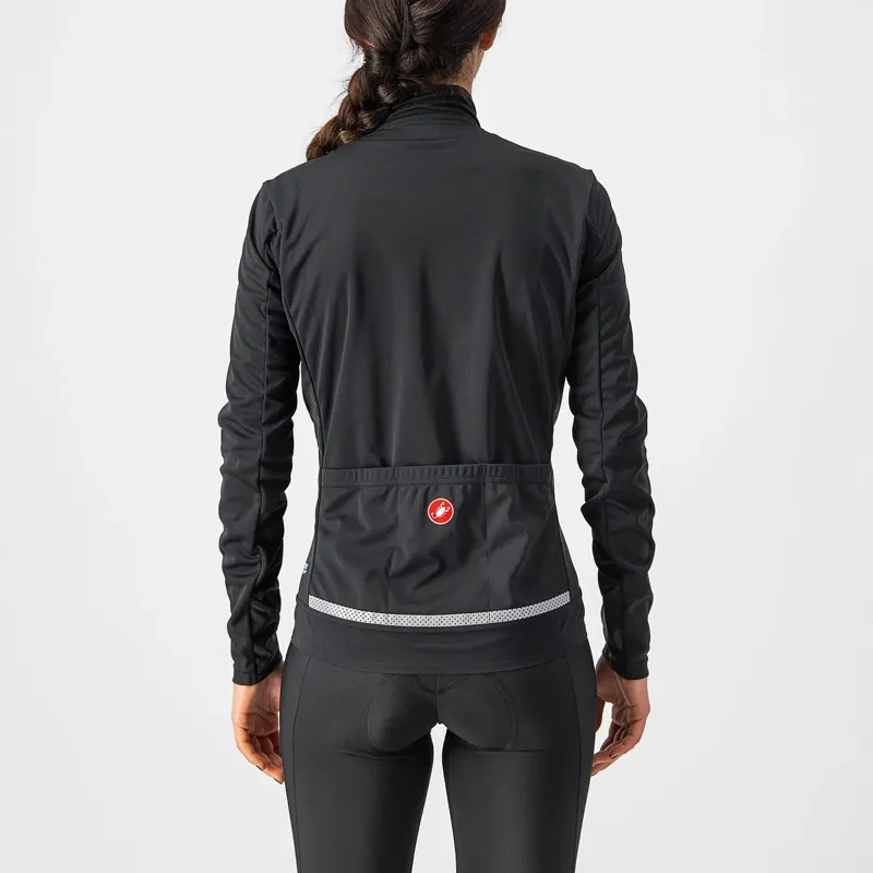 Castelli Go Windproof Women's Jacket - Light Black/White-1
