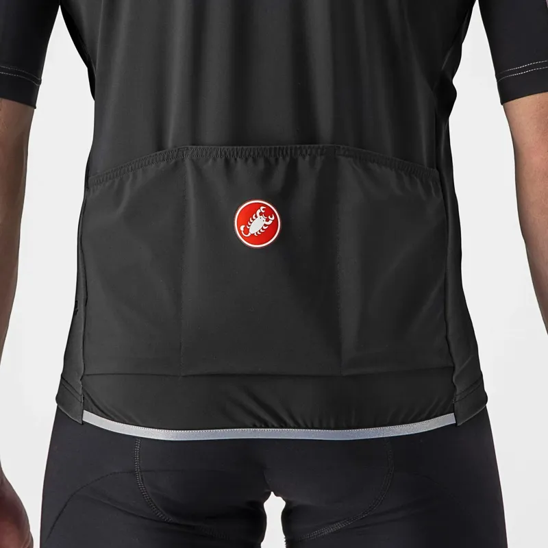 Castelli Perfetto RoS 2 Wind Men's Short Sleeve Jersey - Light Black-1