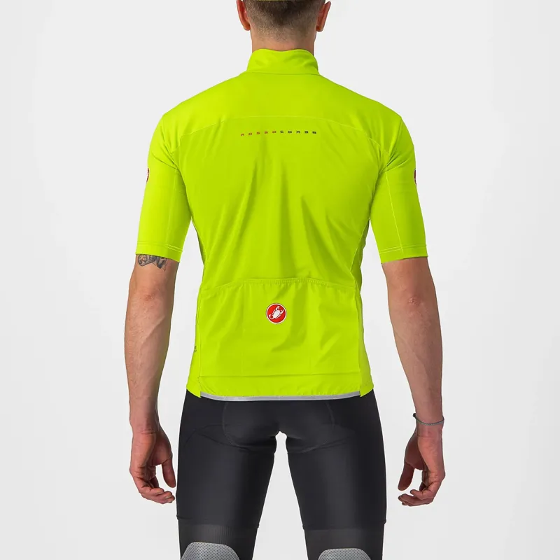 Castelli Perfetto RoS 2 Wind Men's Short Sleeve Jersey - Electric Lime-1