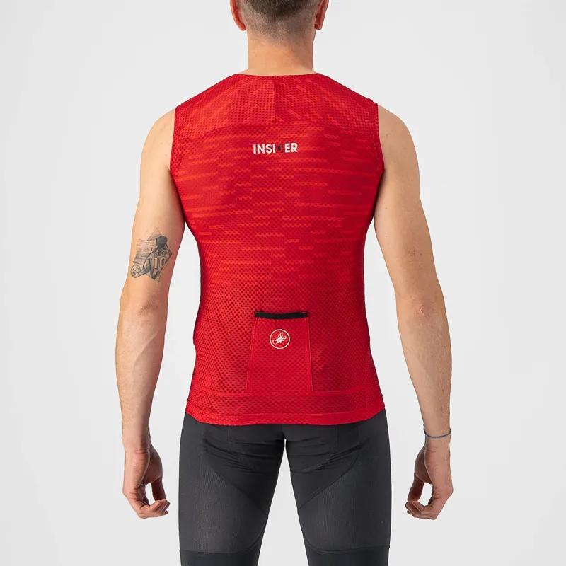 Castelli Insider Men's Sleeveless Jersey - Dark Red-1