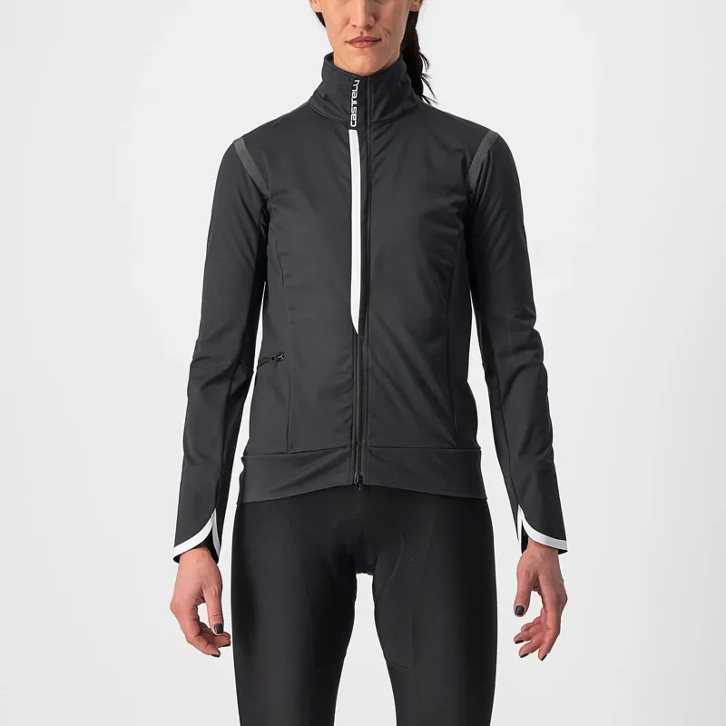Castelli Alpha Ultimate Insulated Women's Jacket - Light Black/White