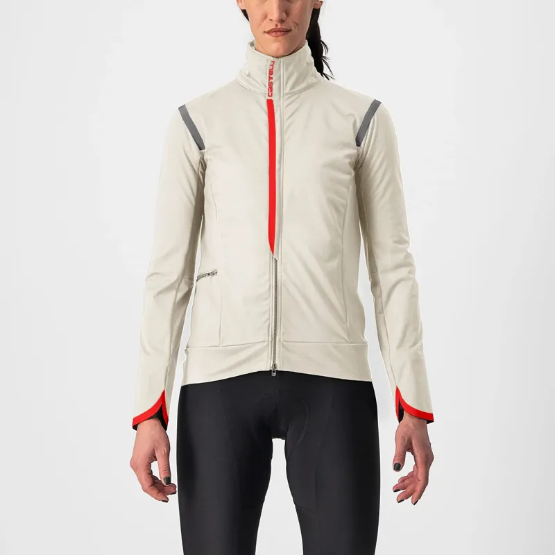 Castelli Alpha Ultimate Insulated Women's Jacket - Chalk/Red