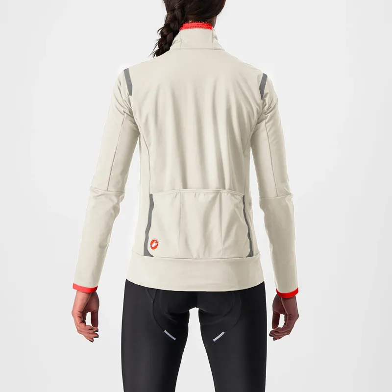 Castelli Alpha Ultimate Insulated Women's Jacket - Chalk/Red-1