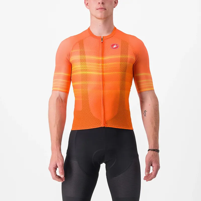 Castelli Climber's 3.0 SL 2 Men's Short Sleeve Jersey - Brilliant Orange