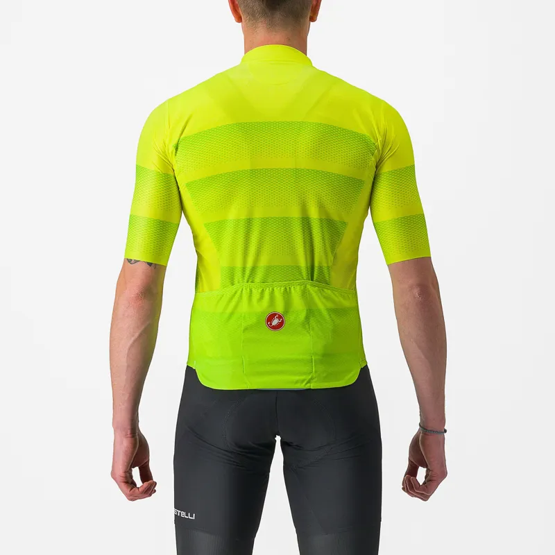 Castelli Livelli Men's Short Sleeve Jersey - Yellow Fluo-1