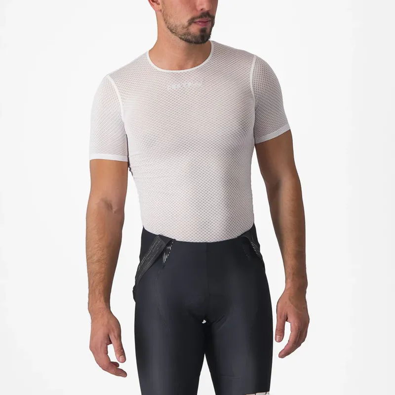 Castelli Pro Mesh 2.0 Men's Short Sleeve Base Layer - White