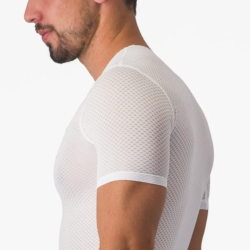 Castelli Pro Mesh 2.0 Men's Short Sleeve Base Layer - White-2