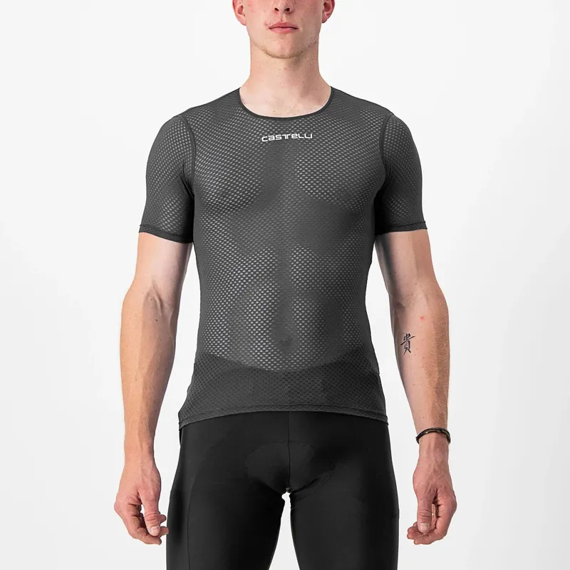 Castelli Pro Mesh 2.0 Men's Short Sleeve Base Layer - Black
