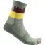Castelli Blocco 15 Men's Socks - Avocado Green