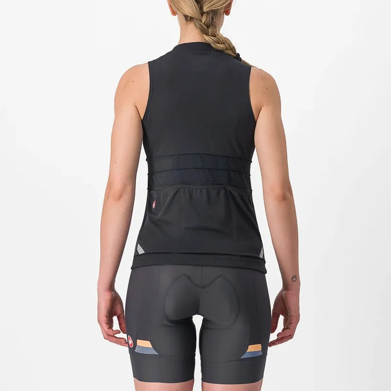 Castelli Anima 4 Sleeveless Women's Jersey - Light Black/Ivory-1