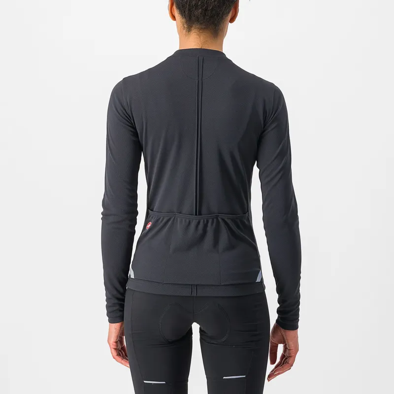 Castelli Anima 4 Women's Long Sleeve Jersey - Light Black - XL-1
