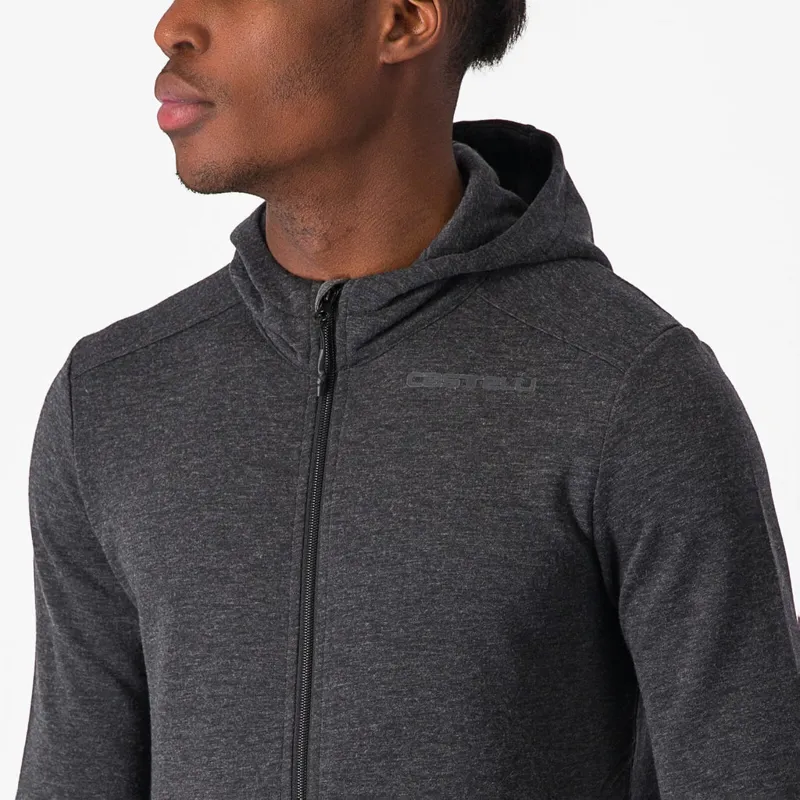 Castelli Milano 2 Men's Full Zip Fleece - Dark Grey-2