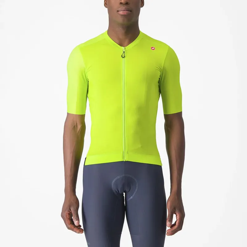 Castelli Espresso Men's Short Sleeve Jersey - Electric Lime - Medium