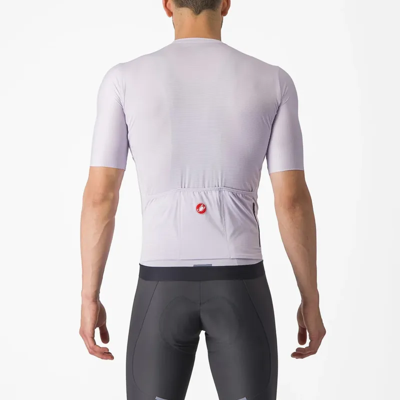 Castelli Espresso Men's Short Sleeve Jersey - Purple Mist/Dark Grey-1