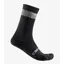Castelli Unlimited 18 Men's Socks - Black/Silver Moon