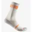 Castelli Unlimited 18 Men's Socks - Silver Moon/Orange Rust