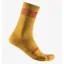 Castelli Unlimited 18 Men's Socks - Goldenrod/Rich Red