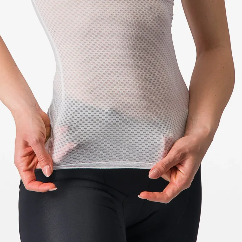 Castelli Pro Mesh Women's Short Sleeve Base Layer - White-3