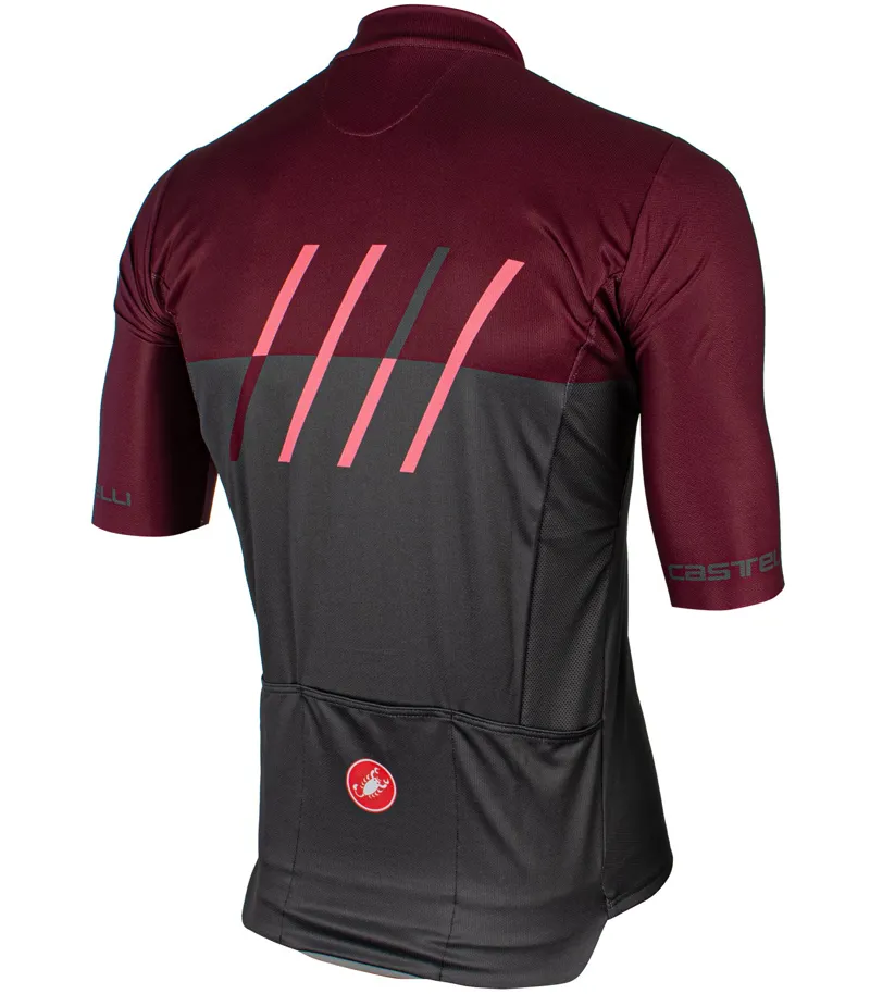 Castelli Traguardo Squadra Short Sleeve Jersey FZ - Pink-1