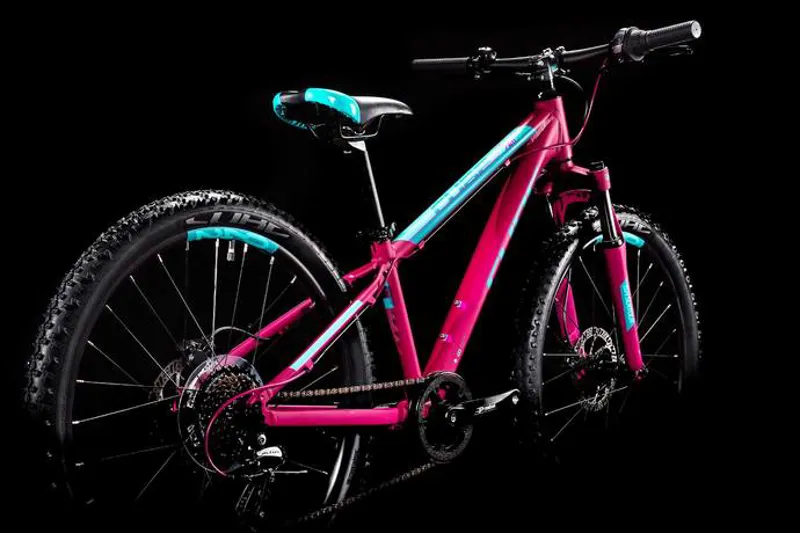 Cube Access 240 Disc 2019 24w Kids Bike - Berry/Aqua/Pink-2