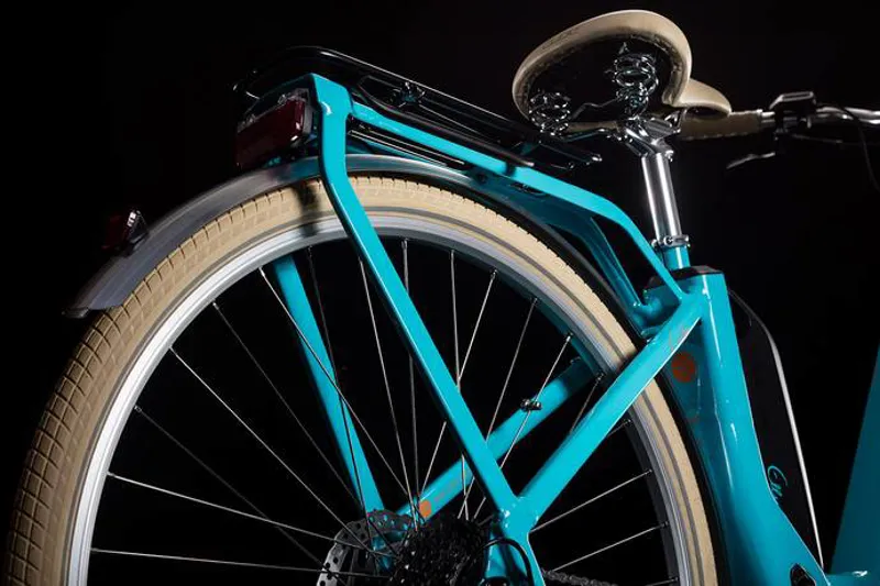 Cube Elly Ride Hybrid 400 2019 Womens Electric Bike - Aqua/Orange-3