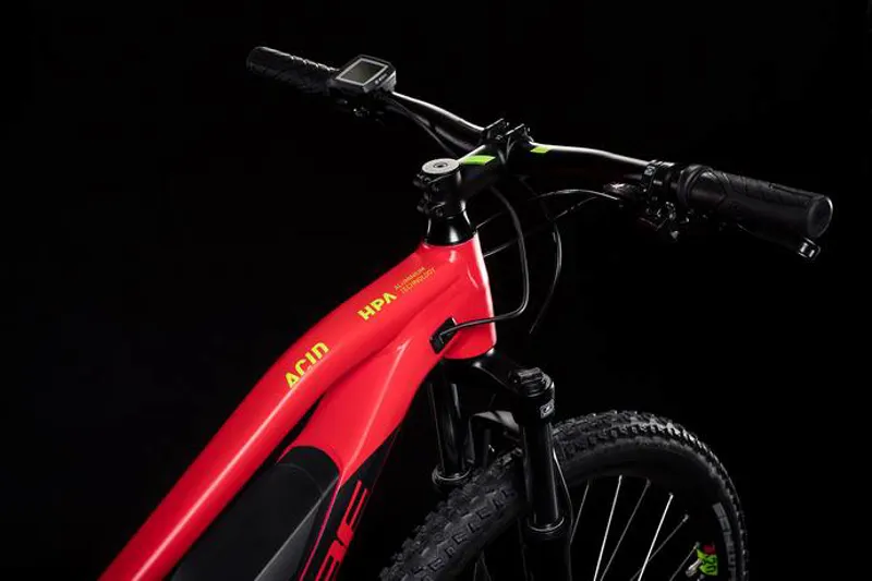 Cube Acid Hybrid One 500 29er Trapeze 2019 Electric Bike - Red/Green-3