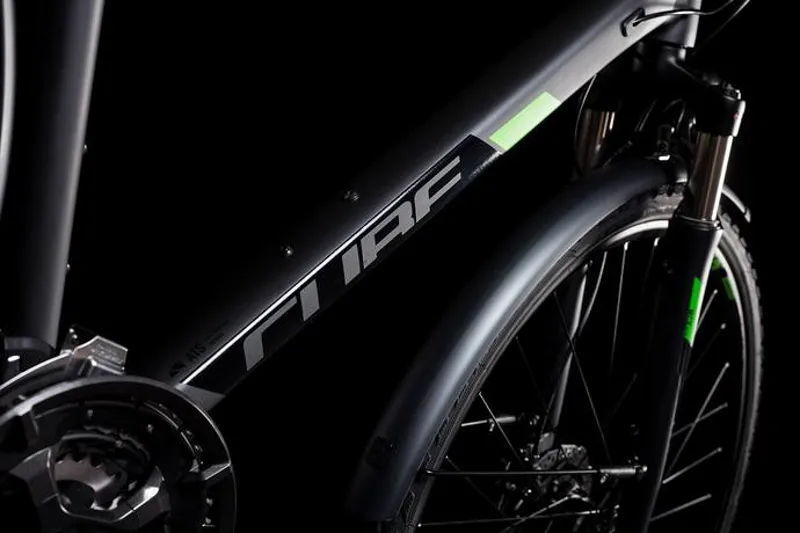 Cube Cross Allroad 2019 Hybrid Bike - Iridium/Green-3