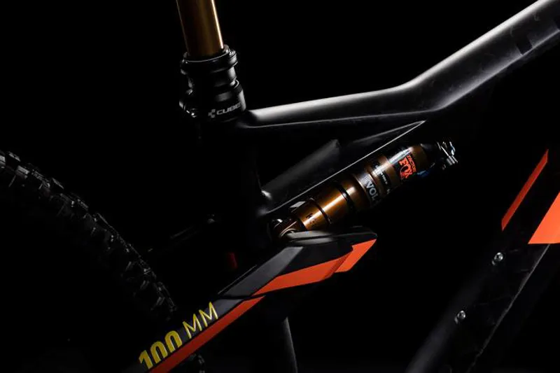 Cube AMS 100 C:68 TM 29 2019 Full Suspension MTB Bike - Grey/Orange-2