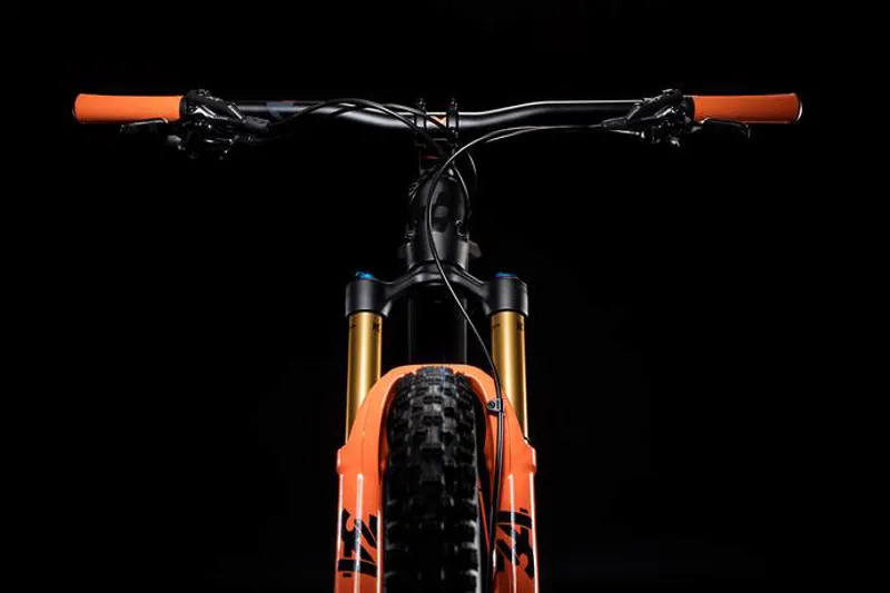 Cube AMS 100 C:68 TM 29 2019 Full Suspension MTB Bike - Grey/Orange-5