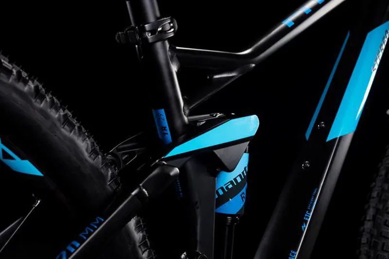 Cube Stereo 120 Race 29er 2019 Full Suspension MTB Bike Black/Blue-1