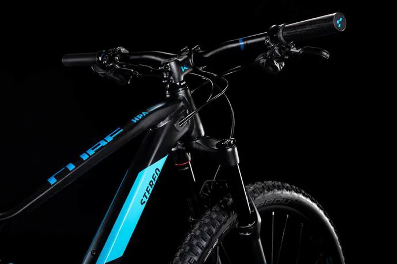 Cube Stereo 120 Race 29er 2019 Full Suspension MTB Bike Black/Blue-2