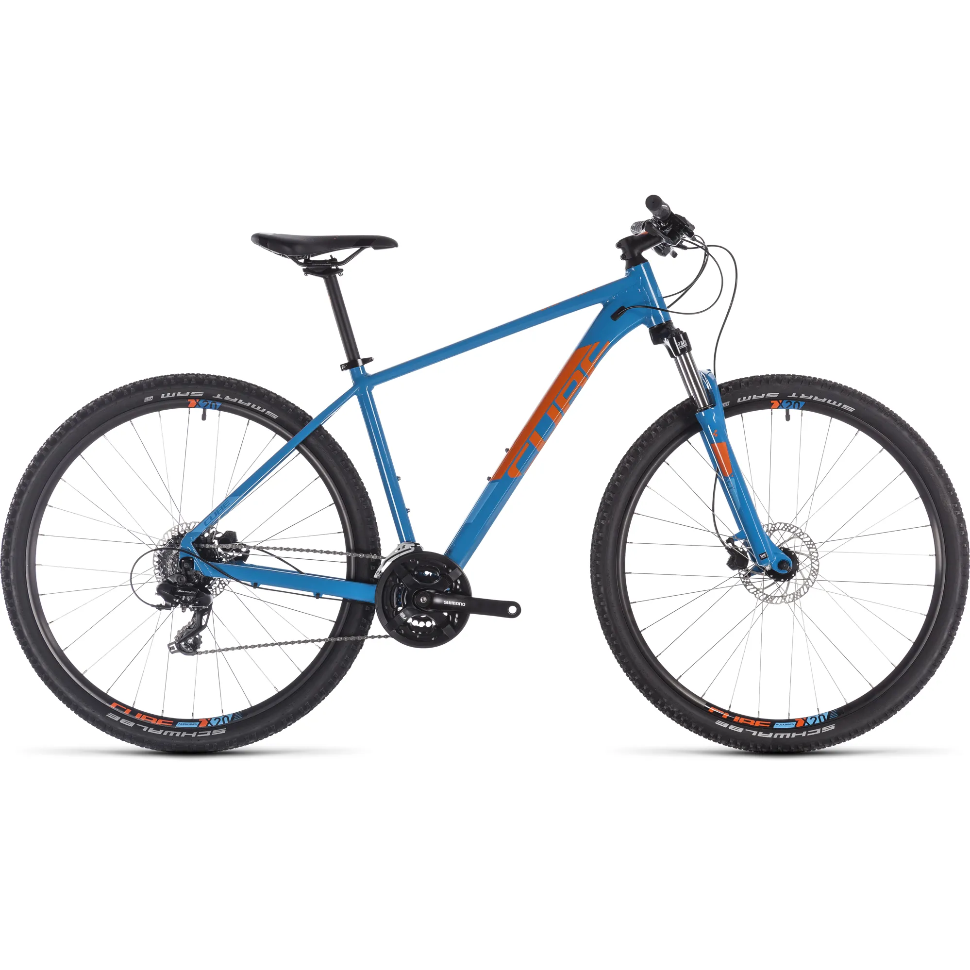 Cube Aim Pro 29er 2019 Hardtail Mountain Bike Blue Orange