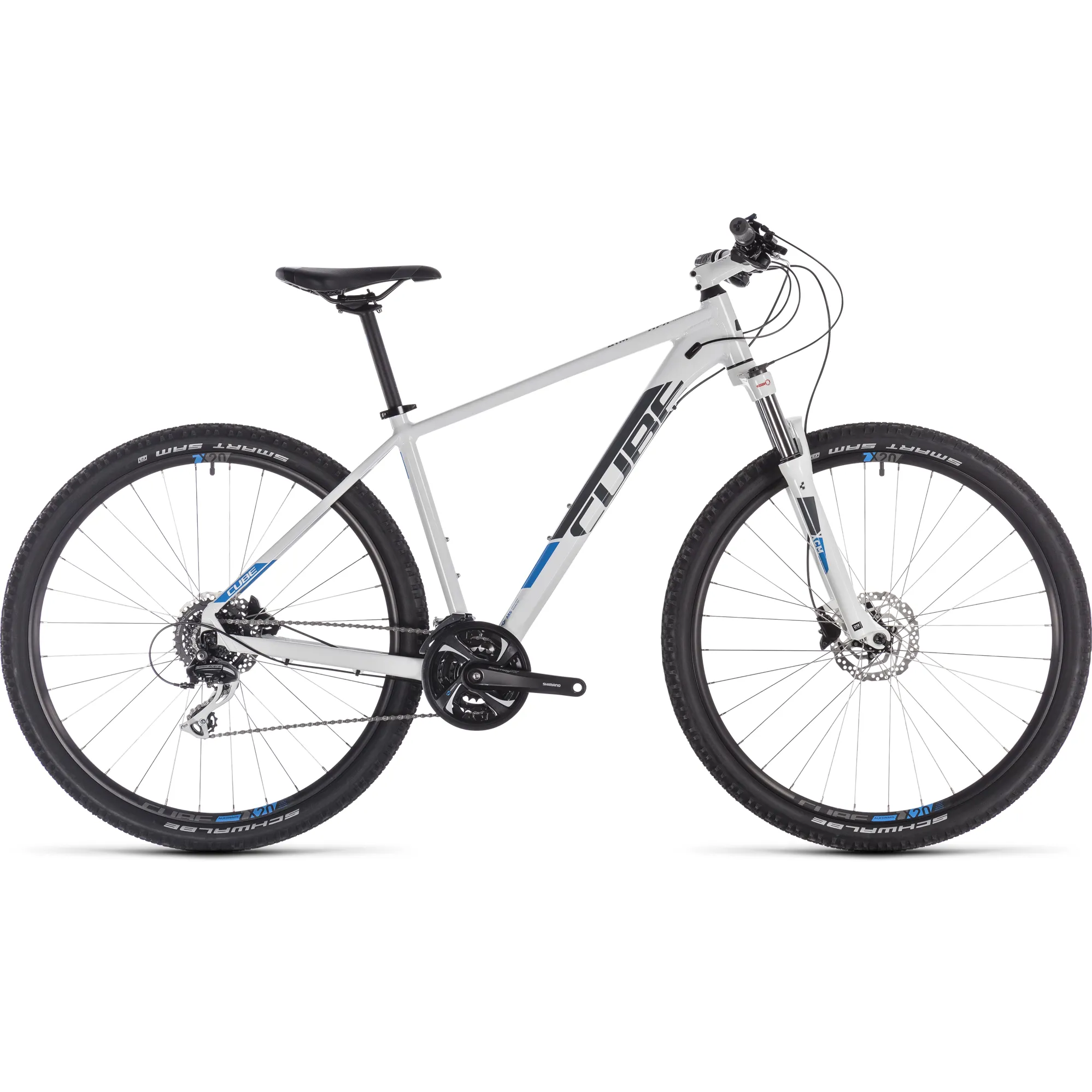 Cube Aim Race 27.5 2019 Hardtail Mountain Bike White Blue