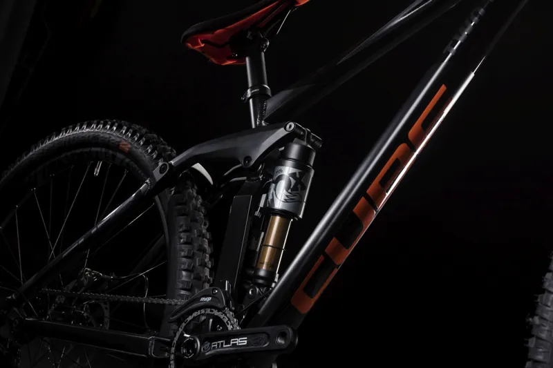 Cube Two15 SL 29er 2019 DH Full Suspension MTB Bike -Black/Orange-2